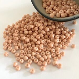 As Low As $2 Light Salmon Baking Painted Rocaille Seed Beads 4mm 6/0 2oz 57g